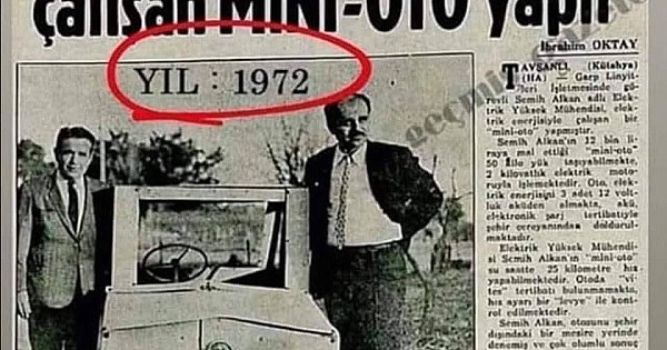 50 yıl önce Kütahya'da elektrikli otomobil üretildi