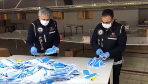 Adıyaman'da 5 bin kaçak üretim maske ele geçirildi