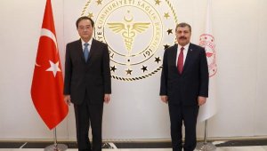 Bakan Koca, Çin Ankara Büyükelçisi Deng Li ile görüştü