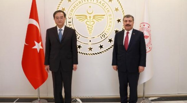Bakan Koca, Çin Ankara Büyükelçisi Deng Li ile görüştü