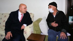 Belediye başkanından İhsan Amca'ya ziyaret