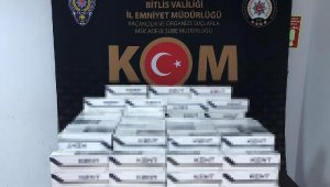 Bitlis'te araçta 1970 paket gümrük kaçağı sigara ele geçirildi