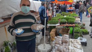 Nazilli'de pazarlarda sebze ve meyveler poşete girdi