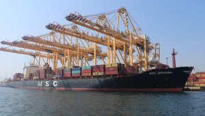 Türkiye'nin en büyük konteyner limanında sıkı koronavirüs önlemleri alındı