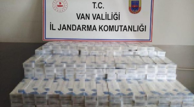 Çaldıran'da 7 bin paket gümrük kaçağı sigara ele geçirildi