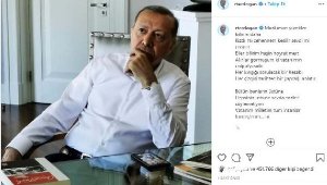 Cumhurbaşkanı Erdoğan şiirli paylaşım  