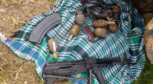 PKK'nın eylemde kullanacağı bombalar ve silahlar ele geçirildi