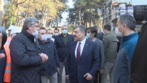 Sağlık Bakanı Koca, Hadımköy Askeri Hastanesi'nde incelemede bulundu