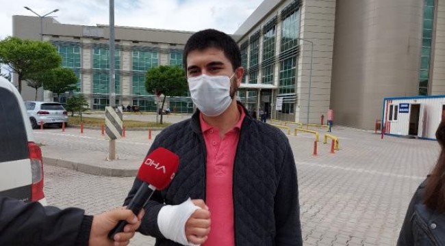 Kırıkkale'de hasta yakını, iki doktoru darbetti