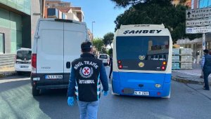 Maltepe'de minibüs denetiminde sürücüye fazla yolcu cezası 