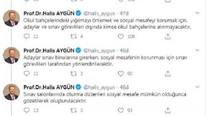 ÖSYM Başkanı Aygün: YKS'nin her oturumunda maske ve dezenfektan dağıtılacak