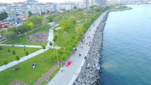 Bakırköy Sahili'ne vatandaşlar akın etti