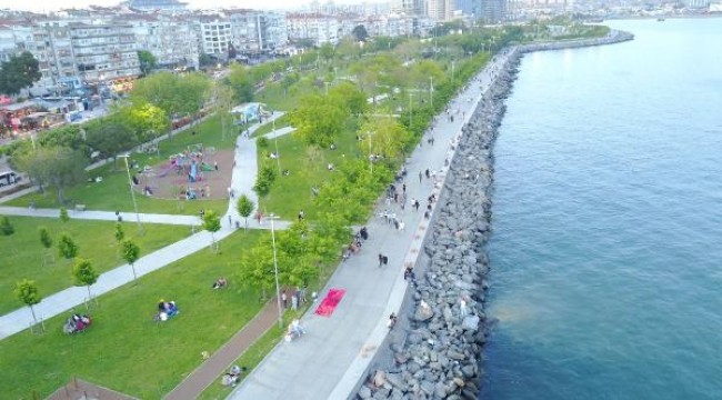Bakırköy Sahili'ne vatandaşlar akın etti