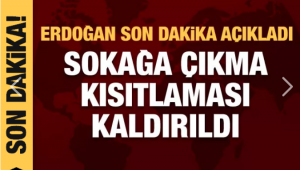 Cumhurbaşkanı Erdoğan'dan son dakika sokağa çıkma kısıtlaması açıklaması