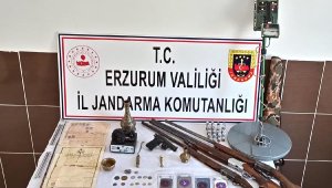 Erzurum'da kaçak kazıya 1 tutuklama