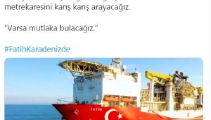 Bakan Dönmez: Fatih, Karadeniz'deki ilk sondajına başladı