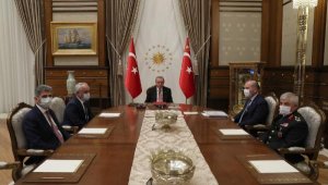 Cumhurbaşkanı Erdoğan, Bakan Soylu ve beraberindekileri kabul etti