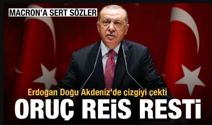 Erdoğan'dan Doğu Akdeniz'de Oruç Reis resti! 'AB'yi de uyarıyorum'