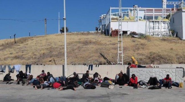 Foça açıklarında 84 kaçak göçmen yakalandı
