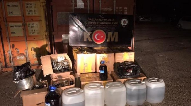 Gaziantep'te sahte içki operasyonu: 5 gözaltı