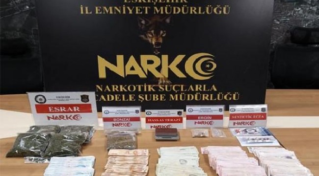 Eskişehir'de uyuşturucu operasyonu: 2 gözaltı