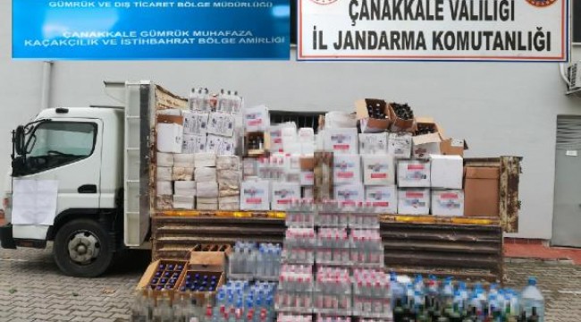 Çanakkale'de kaçak ve sahte içki operasyonu: 5 gözaltı