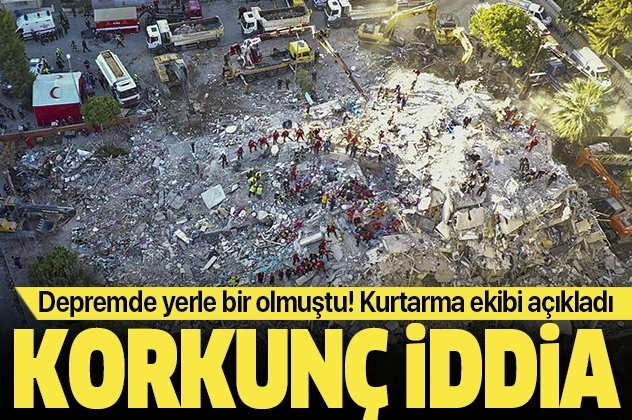 İzmir'de çöken Emrah Apartmanı'yla ilgili korkunç iddia