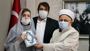 Türk'le evlenen Rus Evgeniya İslamiyet'i seçti, 'Nur Bahar' adını aldı