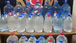 Malatya'da 321 litre sahte içki ele geçirildi