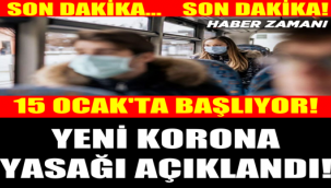 İstanbul'da yeni koronavirüs yasağı