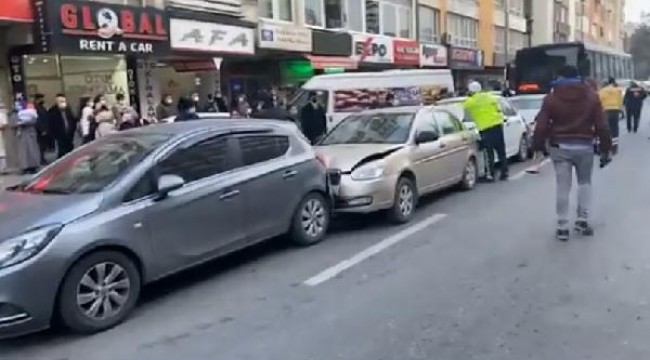Kayseri'de 9 aracın karıştığı zincirleme kaza: 7 yaralı