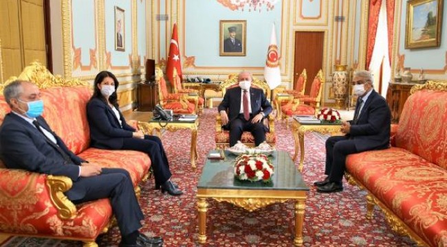 HDP'li Buldan ve Sancar'dan TBMM Başkanı Şentop'a ziyaret