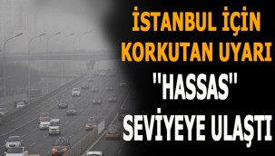İstanbul'da hava kirliliği ''hassas'' seviyeye ulaştı