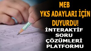 MEB'den YKS adayları için 'İnteraktif Soru Çözümleri Platformu'