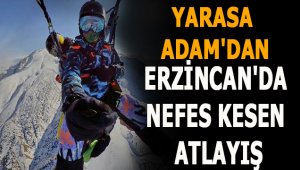 'Yarasa adam'dan Erzincan'da nefes kesen atlayış