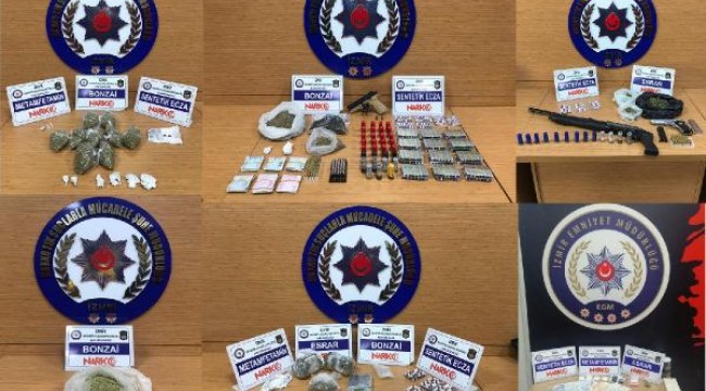 İzmir'de, 1 haftada uyuşturucu operasyonlarına 17 tutuklama