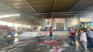 Aydın'da soğuk hava deposunda yangın paniği