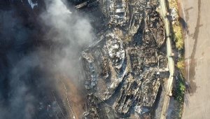 Gaziantep'te depo yangınına 120 kişilik ekiple müdahale