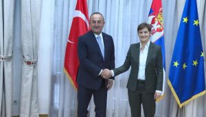 Bakan Çavuşoğlu, Sırbistan Başbakanı Brnabiç ile görüştü