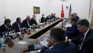 Cumhurbaşkanı Erdoğan, Bosna-Hersek'te heyetler arası görüşmeye katıldı