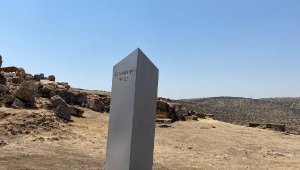 'Gizemli monolit' bu kez tarihi Zerzevan'da ortaya çıktı