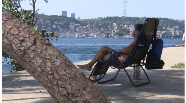İstanbul nem bunalttı, sahile akın ettiler