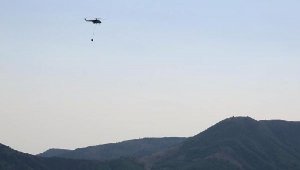 OGM: Tunceli'de 2 helikopter ve 1 uçakla yangına müdahale sürüyor