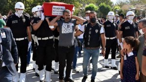 Şehit polis İbrahim Okçu son yolculuğuna uğurlandı