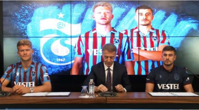 Trabzonspor'da Andreas Cornelius ve Dorukhan Toköz için imza töreni düzenlendi