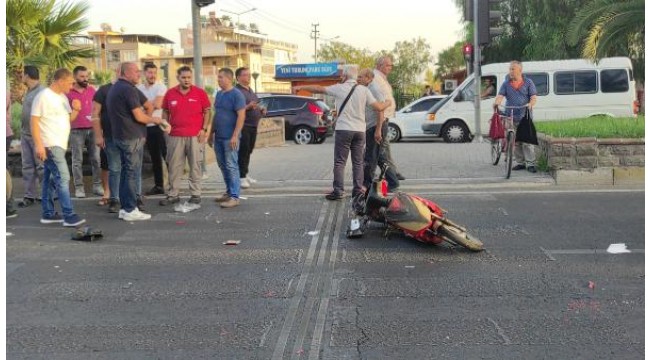Bisiklet sürücüsüne çarpıp kaçan ehliyetsiz sürücü, kırık dikiz aynasından yakalandı