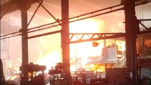 Çorum OSB'de çelik döküm fabrikasında yangın
