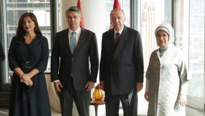 Cumhurbaşkanı Erdoğan, Hırvatistan Cumhurbaşkanı Milanovic'le ikili görüştü