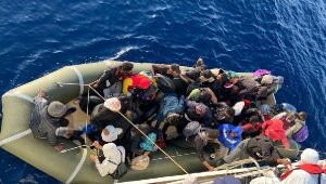 Marmaris açıklarında 46 kaçak göçmen kurtarıldı