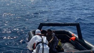 Marmaris'te 16 göçmen kurtarıldı